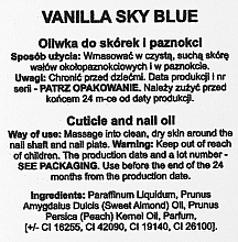 PREZENT! Oliwka do paznokci i skórek w sztyfcie - Silcare The Garden Of Colour Vanilla Sky Blue  — Zdjęcie N2