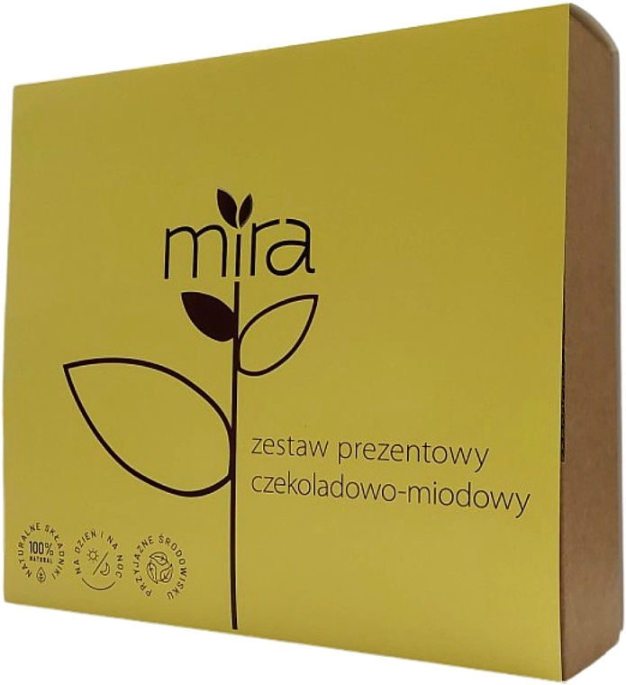 PRZECENA! Zestaw Miód i czekolada - Mira (oil/60ml + b/soap/400g + lipstick/3g) * — Zdjęcie N1