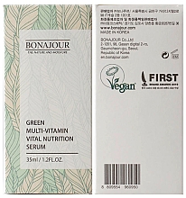 Odmładzające serum do twarzy z ekstraktem z rokitnika - Bonajour Green Multi Vitamin Vital Nutrition Serum — Zdjęcie N2