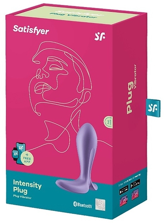 Inteligentna wtyczka analna z wibracją, fioletowa - Satisfyer Intensity Plug Purple — Zdjęcie N3