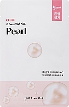 Rozjaśniająca maseczka w płachcie do twarzy z ekstraktem z pereł - Etude Therapy Air Mask Pearl — Zdjęcie N1
