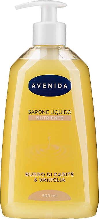 Odżywcze mydło w płynie z masłem shea i ekstraktem z wanilii - Avenida Liquid Soap