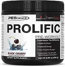 Kup Kompleks przedtreningowy Wiśnia - PEScience Prolific Pre-Workout Black Cherry