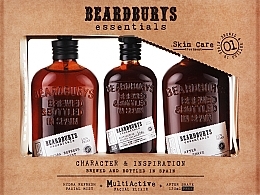 Kup Zestaw - Beardburys Essentials Lot (f/mist/120ml + f/elix/50ml + af/sh/lot/120ml)