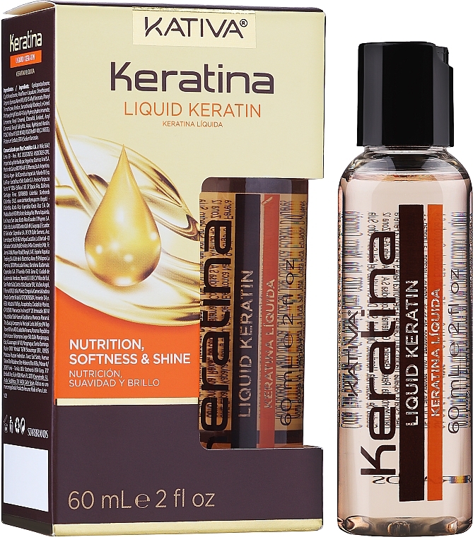 Płynna keratyna do prostowania i nabłyszczania włosów - Kativa Keratina Liquid — Zdjęcie N2
