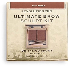 Zestaw do brwi - Revolution Pro Ultimate Brow Sculpt Kit — Zdjęcie N2