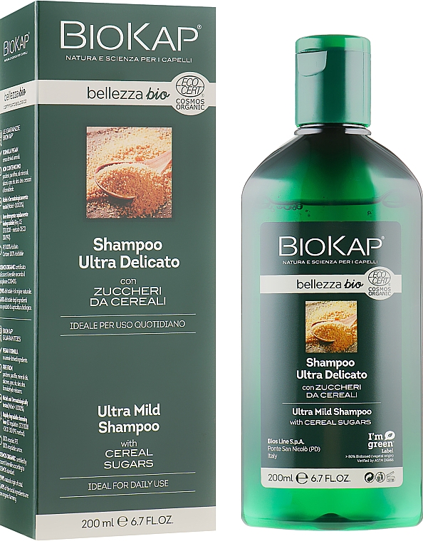 Ultrałagodny szampon - BiosLine BioKap Ultra Mild Shampoo — Zdjęcie N1