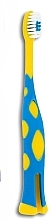 Kup Szczoteczka do zębów dla dzieci, miękka, od 3 lat, żółta z niebieskim - Wellbee Travel Toothbrush For Kids