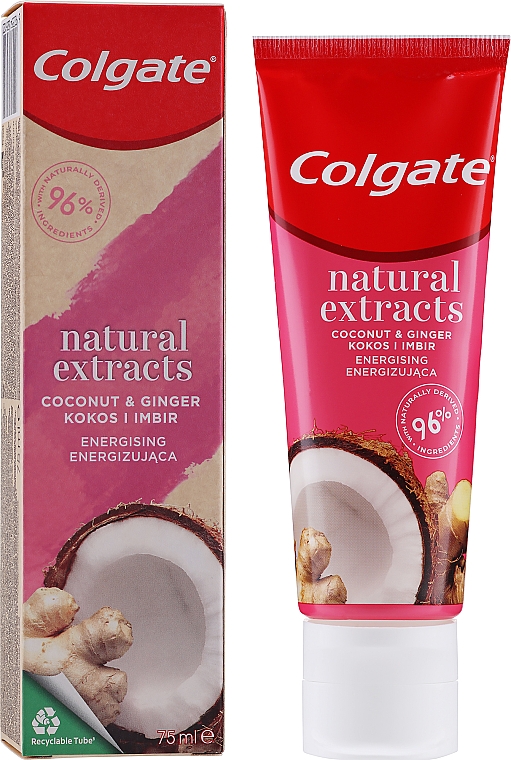 Pasta do zębów Kokos i Imbir - Colgate Natural Extracts Coconut & Ginger Toothpaste — Zdjęcie N2