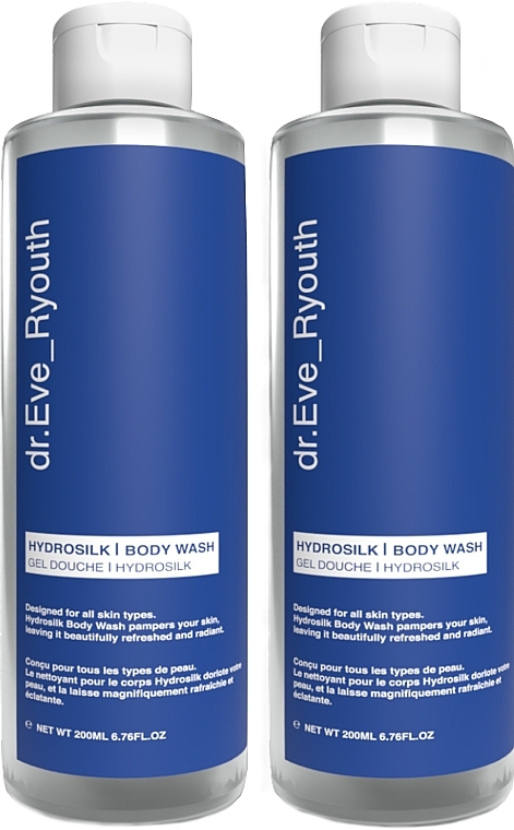 Zestaw żeli pod prysznic - Dr. Eve_Ryouth Hydro-silk Body Wash (sh/gel/2x200ml) — Zdjęcie N1