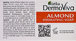 Migdałowe mydło nawilżające - Dabur Vatika DermoViva Almond Hydrating Soap — Zdjęcie N3