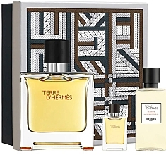 Hermes Terre d'Hermes Parfum - Zestaw (edp/75ml + edp/5ml + sh/g/40ml) — Zdjęcie N1