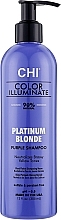 Kup Szampon do włosów farbowanych neutralizujący żółte tony, platynowy blond - CHI Color Illuminate Shampoo Platinum Blonde