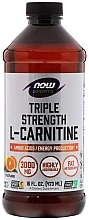 Kup Suplement diety L-karnityna, płyn - Now Foods Triple Strength L-Carnitine