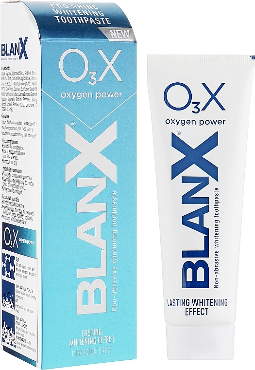 PRZECENA! Wybielająca pasta do zębów - BlanX O3X Oxygen Power Pro Shine Whitening Toothpaste * — Zdjęcie N3