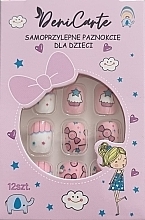 Samoprzylepne paznokcie dla dzieci, 979 Słodycze, 12 szt. - Deni Carte Tipsy Kids  — Zdjęcie N1