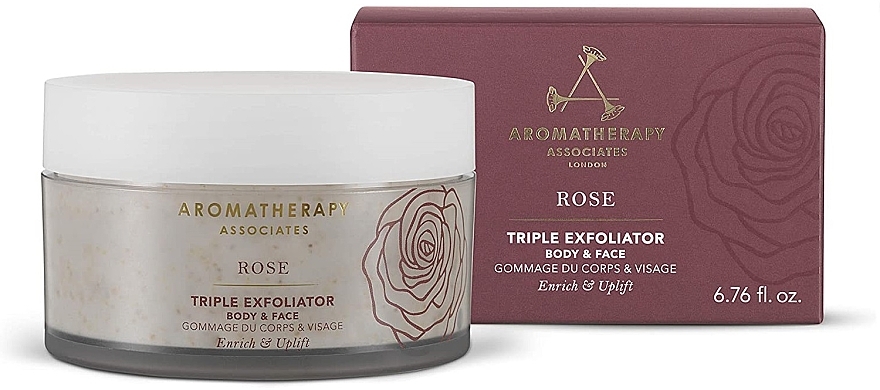 Różany peeling do twarzy i ciała - Aromatherapy Associates Rose Triple Exfoliator — Zdjęcie N1