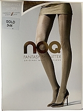 Rajstopy damskie Brilliance, metaliczne, 50 Den, gold - Knittex — Zdjęcie N1