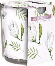 Świeca zapachowa w szkle White Bloom - Bispol Scented Candle White Bloom — Zdjęcie N1