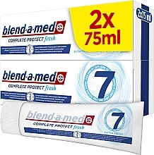 Zestaw - Blend-A-Med 3D White Extra Fresh (toothpaste/2*75ml) — Zdjęcie N2