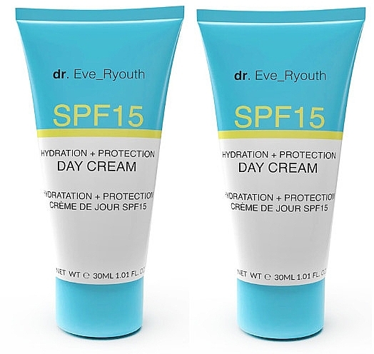 Zestaw - Dr. Eve_Ryouth Hydration + Protection Day Cream SPF15 Duo (d/cr/2x30ml) — Zdjęcie N1