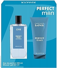 Saphir Parfums Perfect Man - Zestaw (edp/100ml + sh/gel/150ml) — Zdjęcie N1