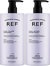 Zestaw - REF Cool Silver Duo Set (shm/600ml + cond/600ml) — Zdjęcie N2