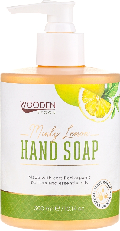 Mydło w płynie do rąk Miętowa cytryna - Wooden Spoon Minty Lemon Hand Soap — Zdjęcie N1