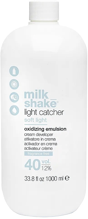 Utleniacz do włosów 12% - Milk Shake Light Catcher Oxidizing Emulsion 40 Vol — Zdjęcie N1