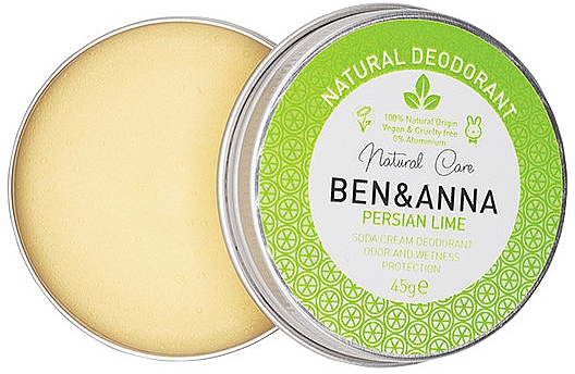 Naturalny dezodorant w kremie - Ben & Anna Persian Lime Soda Cream Deodorant — Zdjęcie N1