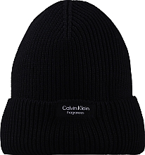 PREZENT! Czarna czapka - Calvin Klein Fragrances — Zdjęcie N1