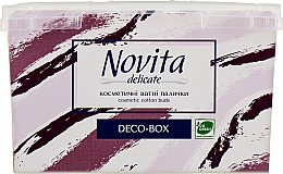 Kup Patyczki kosmetyczne w pudełku - Novita Delikate Cosmetic Cotton Buds Deco-box