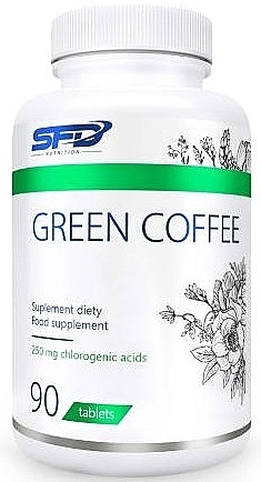 Suplement diety Zielona Kawa - SFD Nutrition Green Coffee 250 mg — Zdjęcie N1