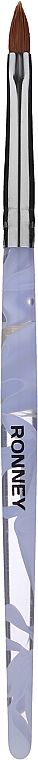 Pędzelek do stylizacji paznokci, RN 00449, niebieski - Ronney Professional Sculp Brush — Zdjęcie N1