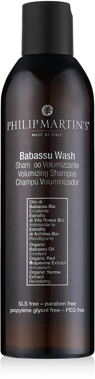 Szampon zwiększający objętość włosów - Philip Martin's Babassu Wash Volumizing Shampoo — Zdjęcie N1
