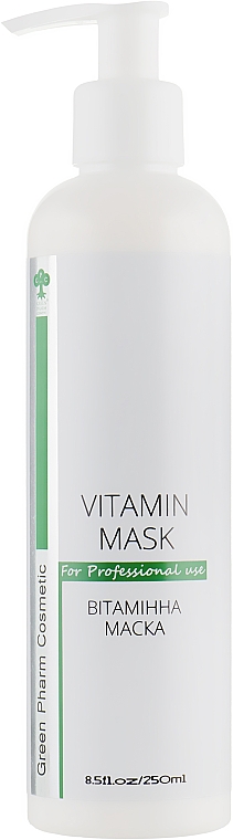 Witaminowa maska ​​na twarz - Green Pharm Cosmetic Vitamin Mask PH 5,5 — Zdjęcie N1