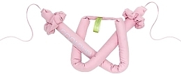 Zestaw do kręcenia włosów bez użycia ciepła, z kosmetyczką, różowy - Glov COOLCURL™ Bag Pink — Zdjęcie N1