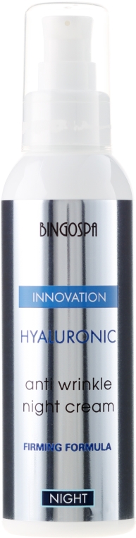 Hialuronowy krem przeciwzmarszczkowy do twarzy na noc - BingoSpa Hyaluronic Anti Wrinkle Night Cream — Zdjęcie N2