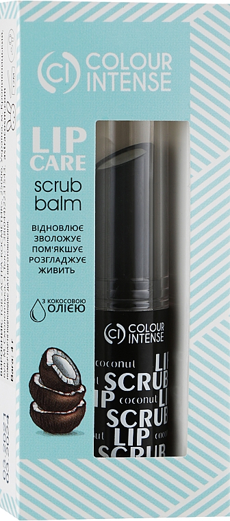 Regenerujący peeling do ust Kokos - Colour Intense Lip Care Scrub Balm — Zdjęcie N1