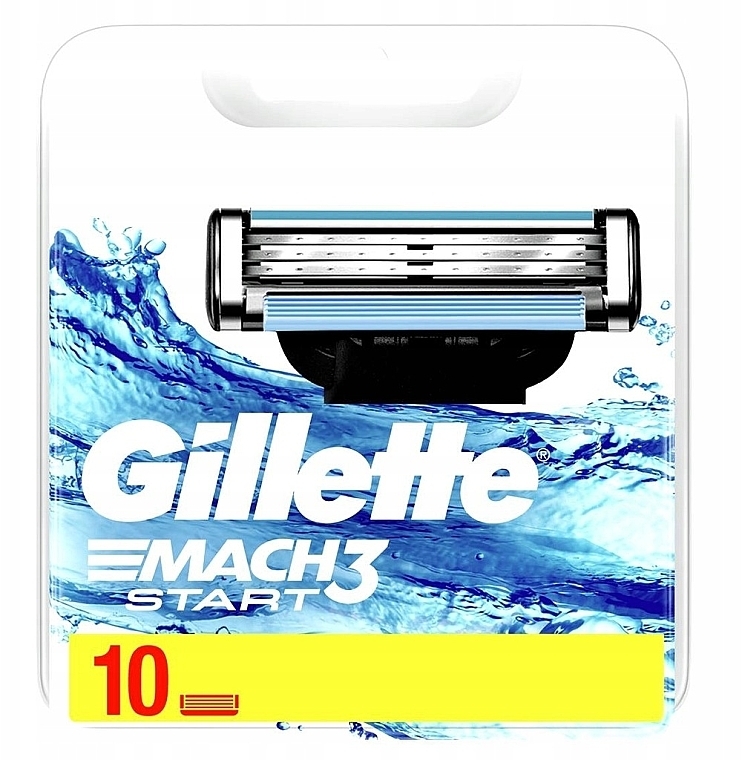 Wymienne ostrza do golenia, 10 szt. - Gillette Mach3 Start — Zdjęcie N1