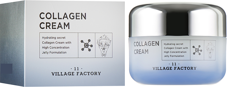 Nawilżający silnie skoncentrowany krem-żel z kolagenem do twarzy - Village 11 Factory Collagen Cream — Zdjęcie N1