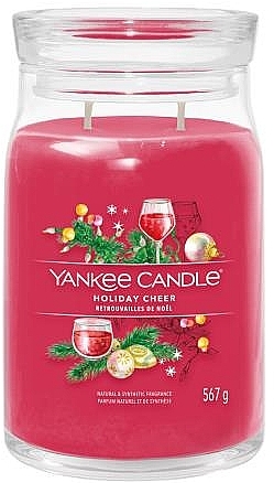 Świeca zapachowa w słoiczku Holiday Cheer, 2 knoty - Yankee Candle Singnature — Zdjęcie N1