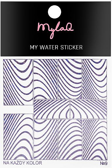 Naklejki na paznokcie Zebra - MylaQ My Water Sticker — Zdjęcie N1