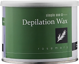 Ciepły wosk do depilacji w słoiczku Rozmaryn - Simple Use Beauty Depilation Wax — Zdjęcie N5