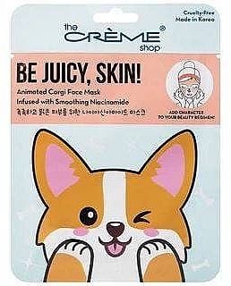 Maseczka do twarzy - The Creme Shop Be Juicy Skin! Animated Corgi Face Mask — Zdjęcie N1