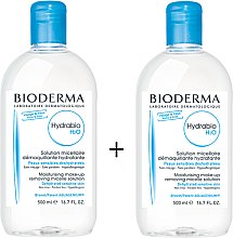 Kup Zestaw do oczyszczania twarzy - Bioderma Hydrabio H2O Set (micel/sol 2 x 500 ml)