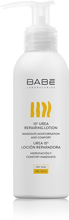 Regenerujący balsam do skóry suchej i wrażliwej z 10% mocznika (format podróżny) - Babé Laboratorios 10% Urea Repairing Lotion Travel Size 