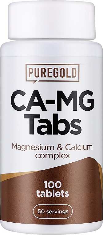 Suplement diety Wapń-magnez, kapsułki - Pure Gold Ca-Mg — Zdjęcie N1