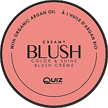Kup Róż w kremie - Quiz Cosmetics Creamy Blush Compact Powder 
