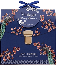 Zestaw bomb do kąpieli, 6 szt. - Technic Cosmetics Vintage Cherry Blossom Bath Fizzer Collection — Zdjęcie N1